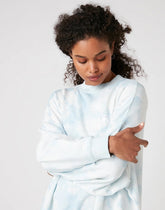 DAMSKA BLUZA MATERIAŁOWA WRANGLER OVERSIZED SWEAT BLUE TIE DYE W6Q4HAB27 112130836